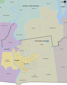 The 1st Hampden & Hampshire Senate District in gray. Click for larger view.. (via malegislature.gov)