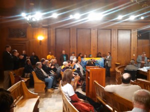 ECOS Supporters Monday night at the Springfield City Council (WMassP&I)