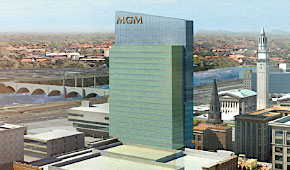 Fenton set out a review process for the Council to consider changes to MGM's plans like removal of the tower (pictured) originally included. (via mgmspringfield.com)