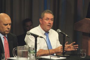 Jack Griffin before he dropped out at a May debate (via Reminder Publications/Chris Maza)