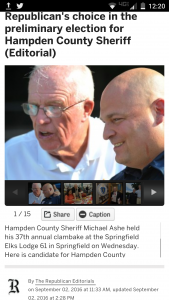 Mobile Screenshot of The Republican's endorsement of Nick Cocchi, published Friday, but not currently available.