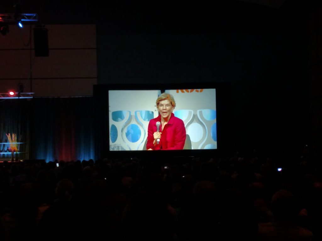 Warren at Netroots