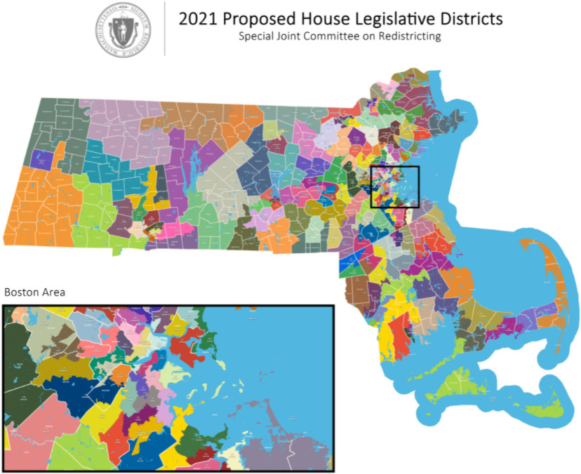 Proposed Massachusetts House map 2021