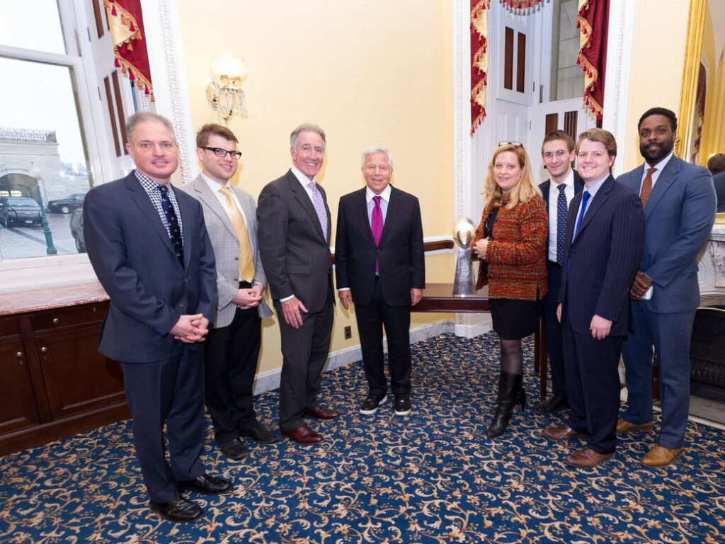 Neal with staff